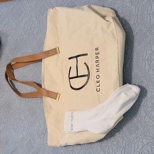 Cleo Haper gym bag and Kelsey Wells socks
